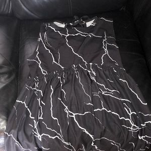 Another Reason Black Marble Summer Dress